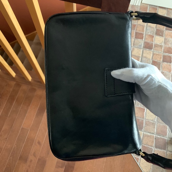 Valentina Black Leather Handbag - Picture 9 of 16